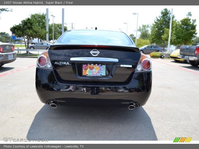 Super Black / Frost 2007 Nissan Altima Hybrid