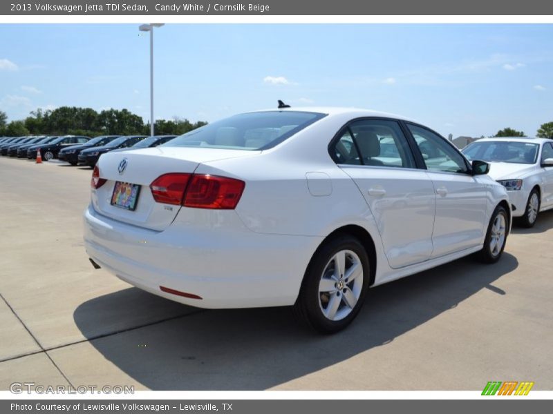 Candy White / Cornsilk Beige 2013 Volkswagen Jetta TDI Sedan