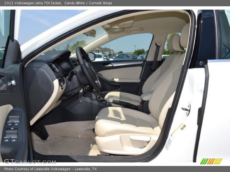 Candy White / Cornsilk Beige 2013 Volkswagen Jetta TDI Sedan