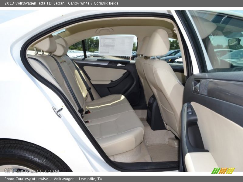 Candy White / Cornsilk Beige 2013 Volkswagen Jetta TDI Sedan