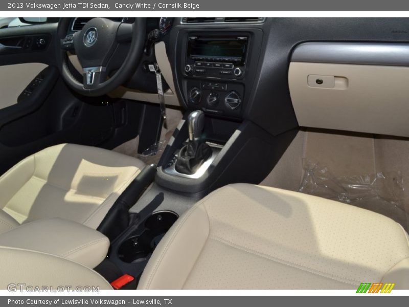 Candy White / Cornsilk Beige 2013 Volkswagen Jetta TDI Sedan
