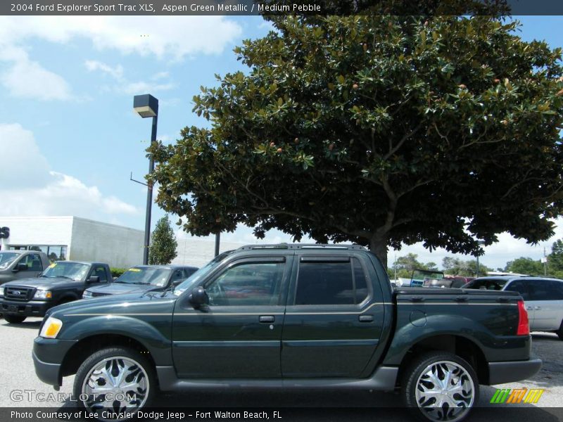 Aspen Green Metallic / Medium Pebble 2004 Ford Explorer Sport Trac XLS
