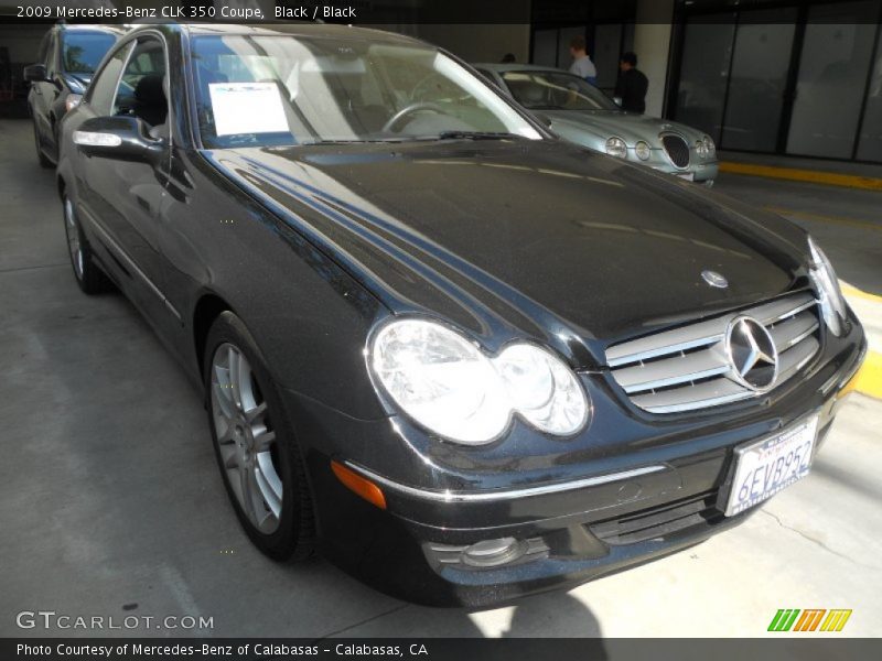 Black / Black 2009 Mercedes-Benz CLK 350 Coupe