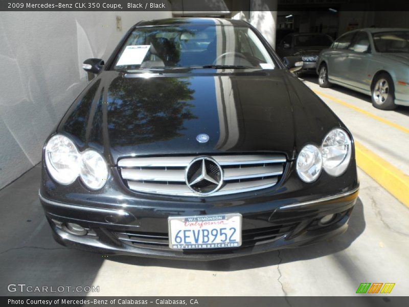Black / Black 2009 Mercedes-Benz CLK 350 Coupe