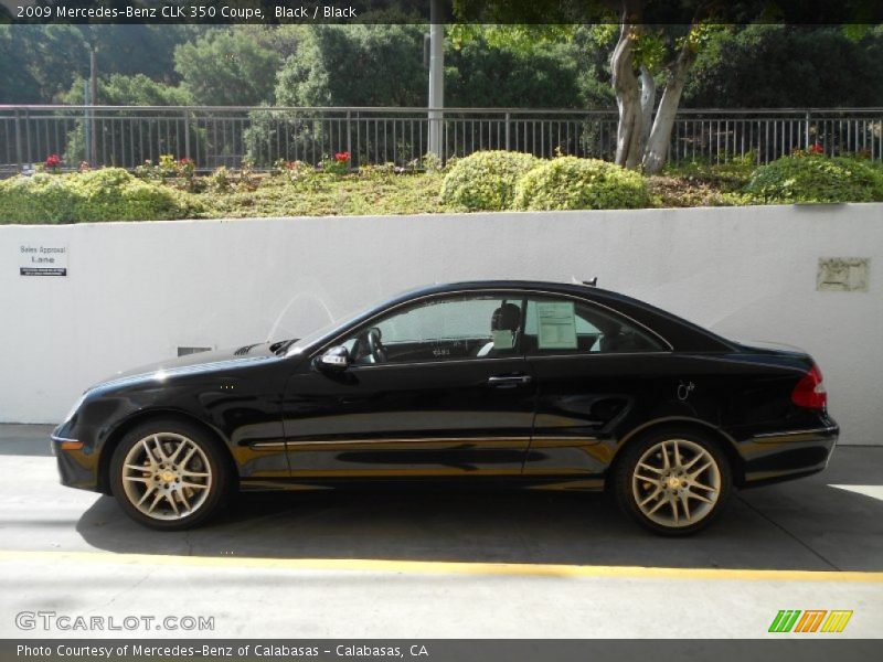 Black / Black 2009 Mercedes-Benz CLK 350 Coupe