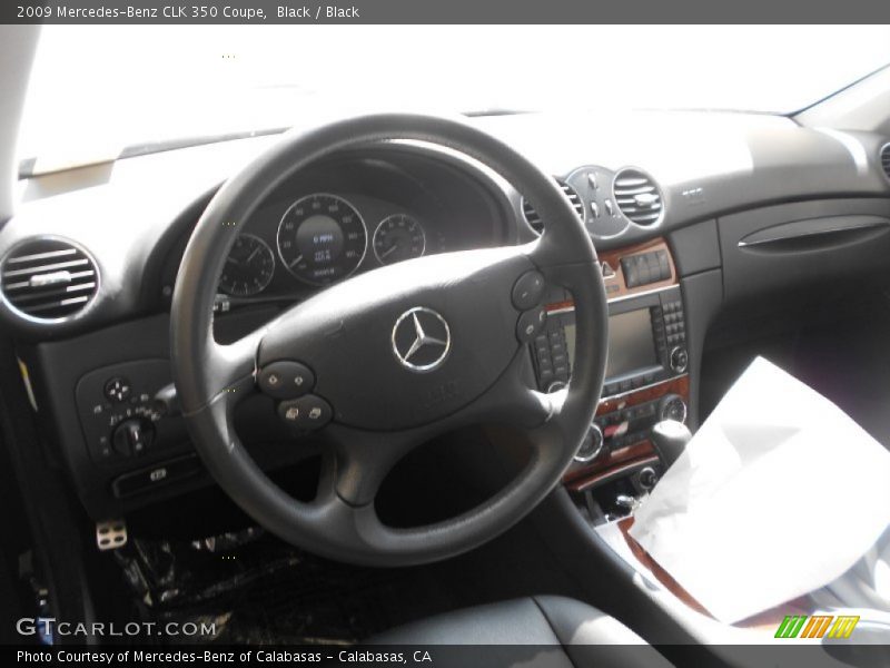 Black / Black 2009 Mercedes-Benz CLK 350 Coupe