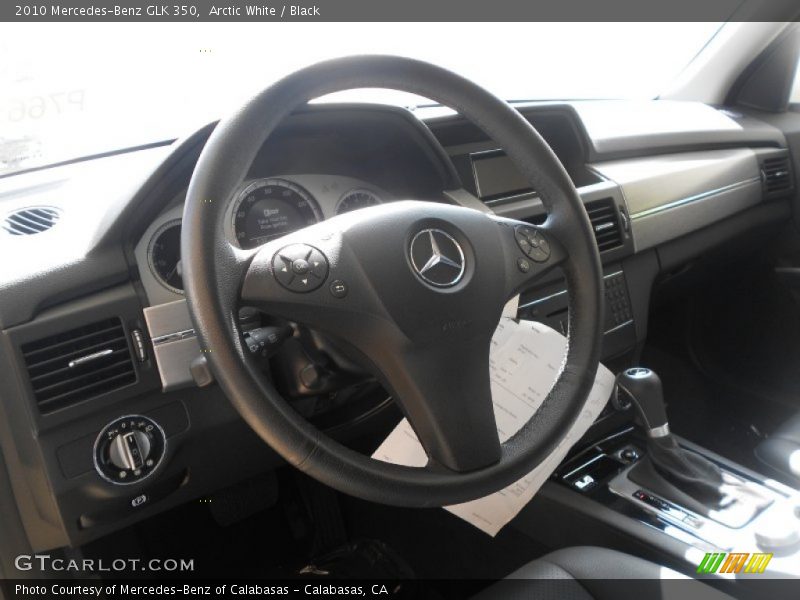Arctic White / Black 2010 Mercedes-Benz GLK 350