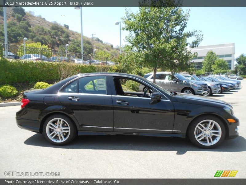 Black / Black 2013 Mercedes-Benz C 250 Sport