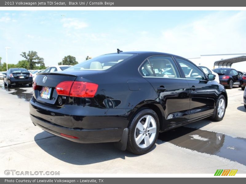 Black Uni / Cornsilk Beige 2013 Volkswagen Jetta TDI Sedan