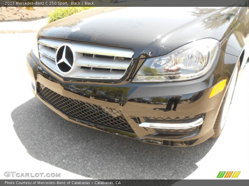 Black / Black 2013 Mercedes-Benz C 250 Sport