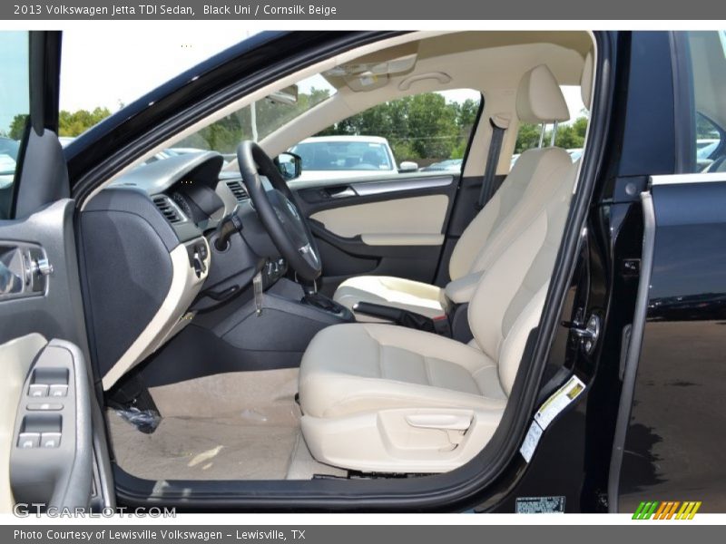 Black Uni / Cornsilk Beige 2013 Volkswagen Jetta TDI Sedan
