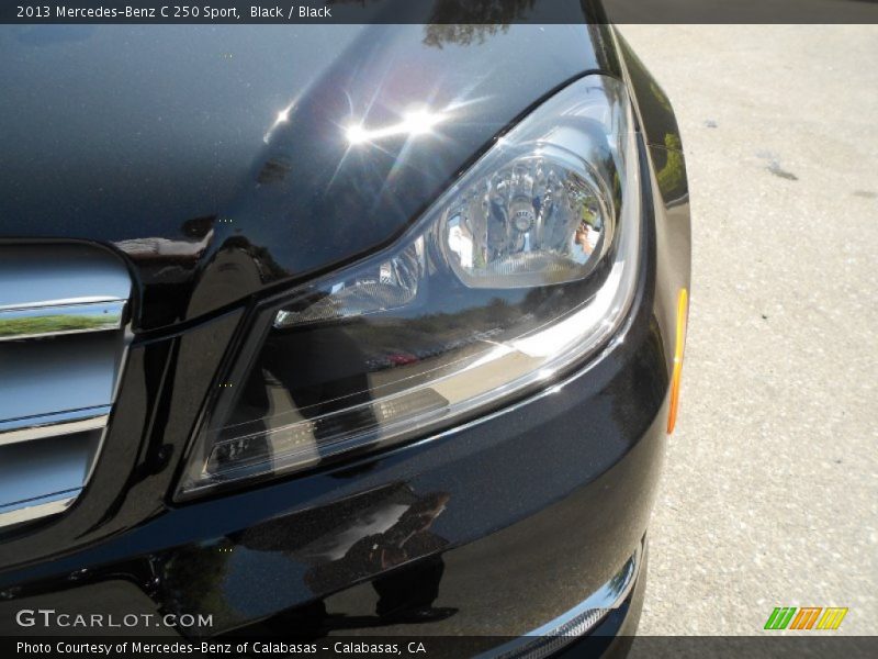 Black / Black 2013 Mercedes-Benz C 250 Sport