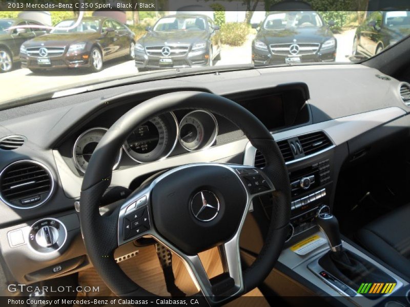 Black / Black 2013 Mercedes-Benz C 250 Sport