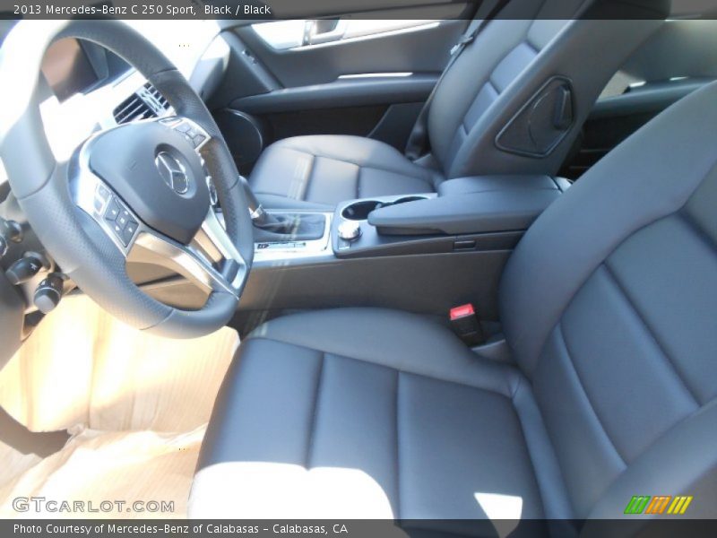Black / Black 2013 Mercedes-Benz C 250 Sport
