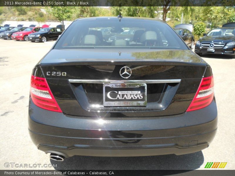Black / Black 2013 Mercedes-Benz C 250 Sport