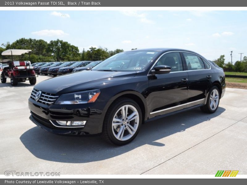 Black / Titan Black 2013 Volkswagen Passat TDI SEL