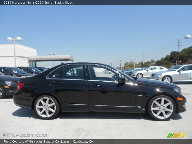 Black / Black 2013 Mercedes-Benz C 250 Sport