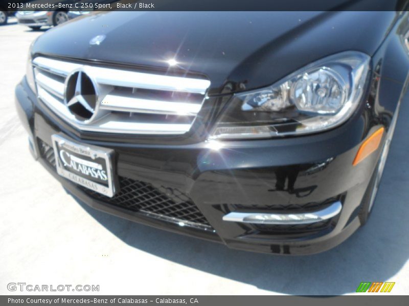 Black / Black 2013 Mercedes-Benz C 250 Sport