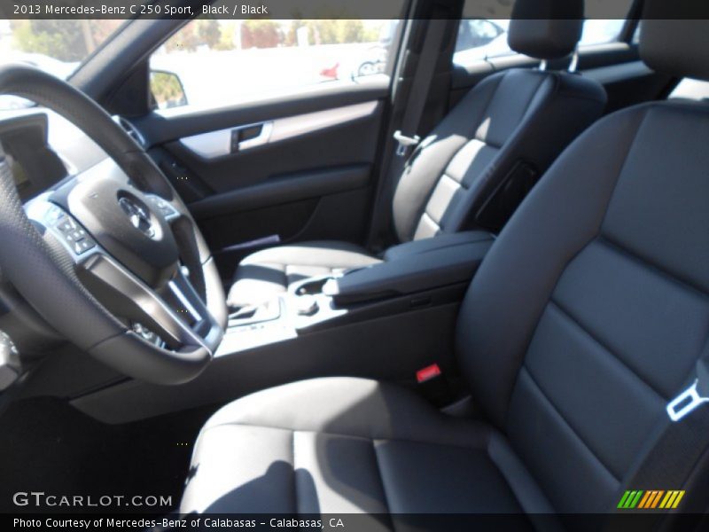 Black / Black 2013 Mercedes-Benz C 250 Sport