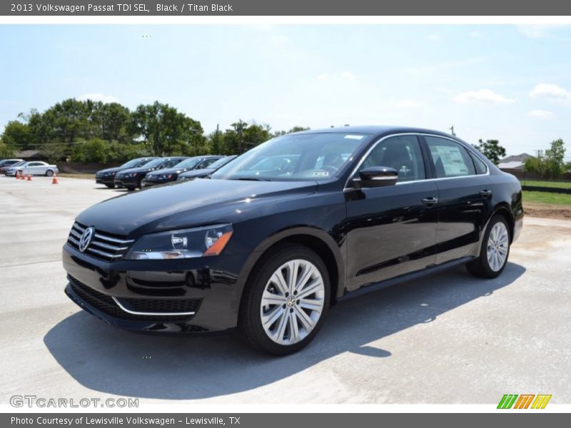 Black / Titan Black 2013 Volkswagen Passat TDI SEL