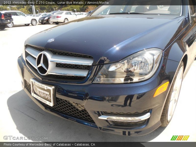 Lunar Blue Metallic / Almond/Mocha 2013 Mercedes-Benz C 250 Coupe