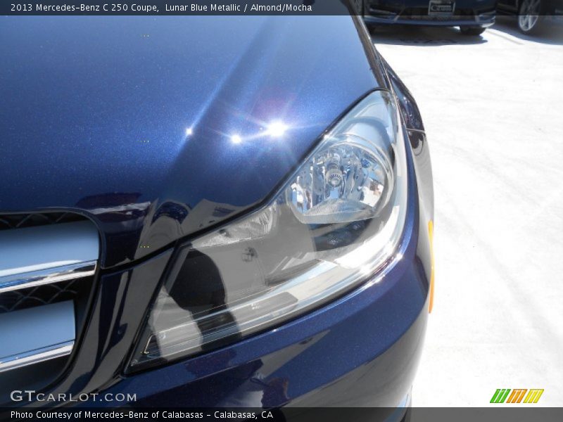 Lunar Blue Metallic / Almond/Mocha 2013 Mercedes-Benz C 250 Coupe