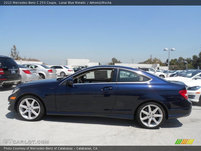 Lunar Blue Metallic / Almond/Mocha 2013 Mercedes-Benz C 250 Coupe