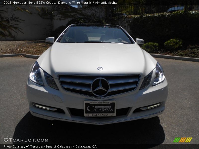 Diamond White Metallic / Almond/Mocha 2013 Mercedes-Benz E 350 Coupe