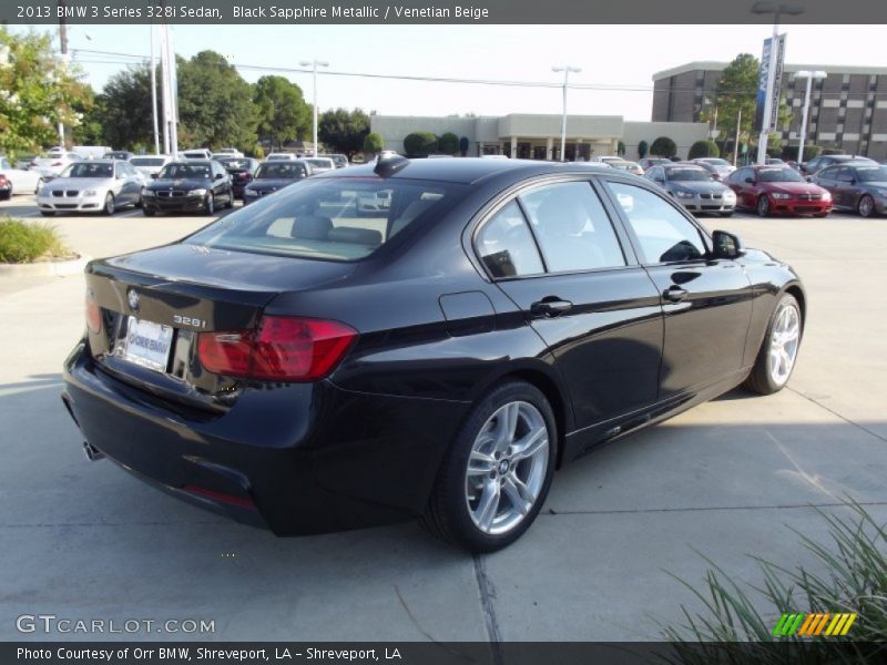 Black Sapphire Metallic / Venetian Beige 2013 BMW 3 Series 328i Sedan