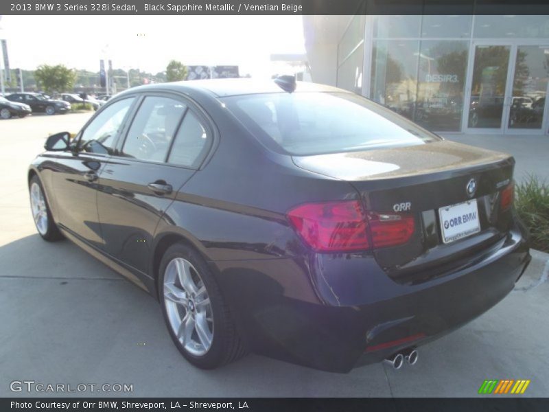 Black Sapphire Metallic / Venetian Beige 2013 BMW 3 Series 328i Sedan