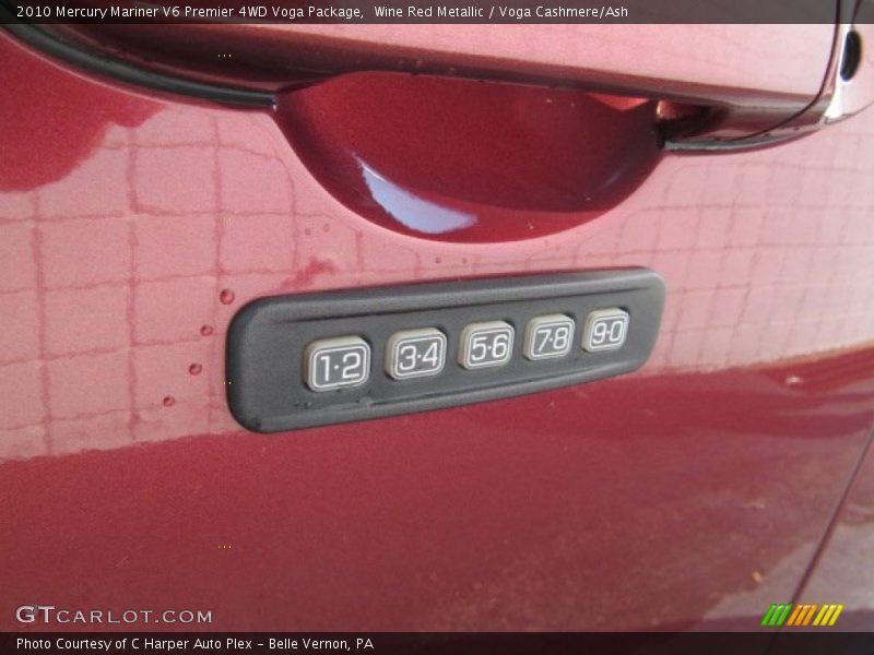 Wine Red Metallic / Voga Cashmere/Ash 2010 Mercury Mariner V6 Premier 4WD Voga Package