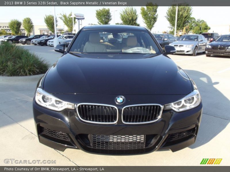 Black Sapphire Metallic / Venetian Beige 2013 BMW 3 Series 328i Sedan