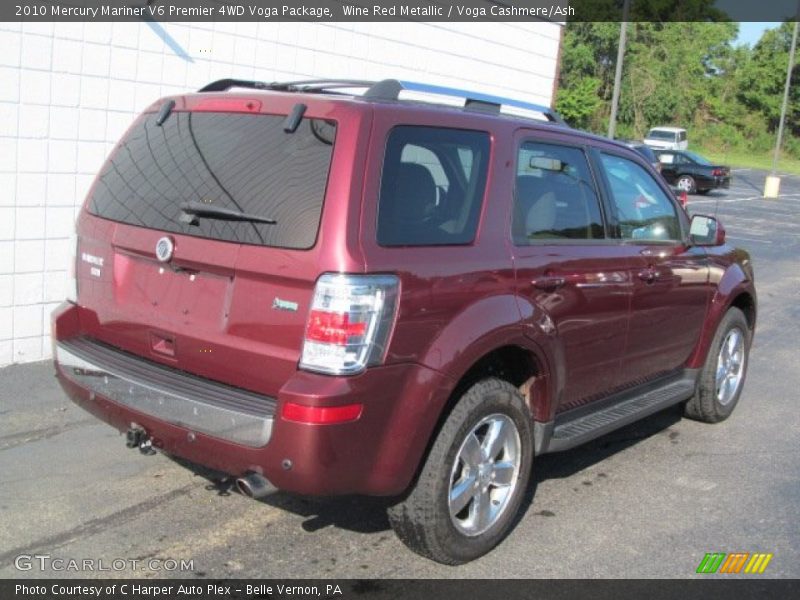 Wine Red Metallic / Voga Cashmere/Ash 2010 Mercury Mariner V6 Premier 4WD Voga Package