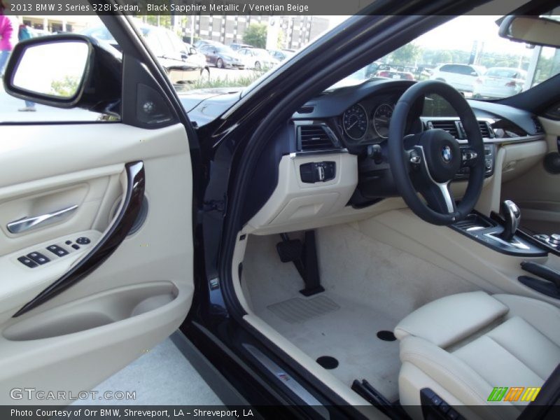 Black Sapphire Metallic / Venetian Beige 2013 BMW 3 Series 328i Sedan