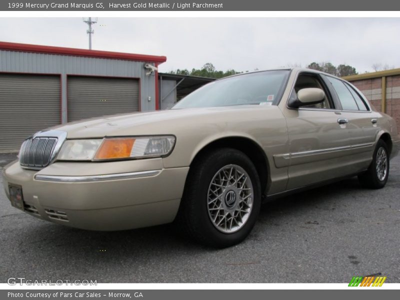 Harvest Gold Metallic / Light Parchment 1999 Mercury Grand Marquis GS