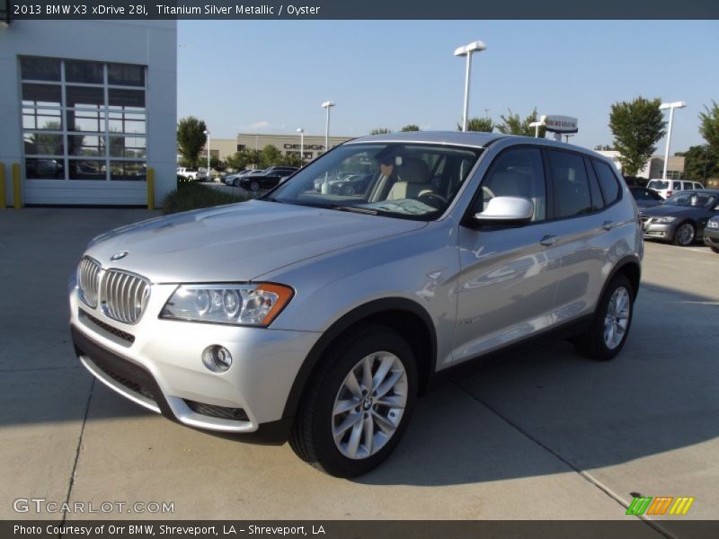 Titanium Silver Metallic / Oyster 2013 BMW X3 xDrive 28i