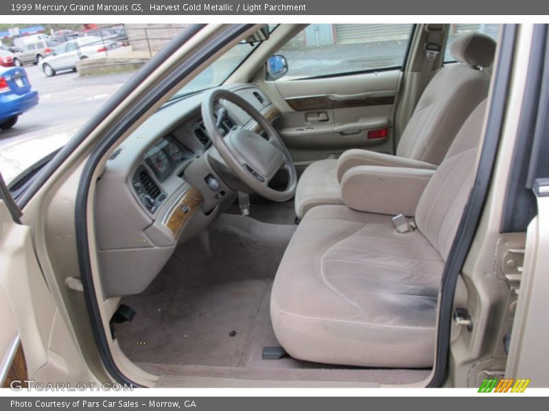 Harvest Gold Metallic / Light Parchment 1999 Mercury Grand Marquis GS