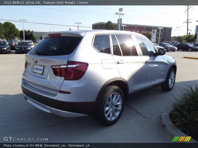 Titanium Silver Metallic / Oyster 2013 BMW X3 xDrive 28i