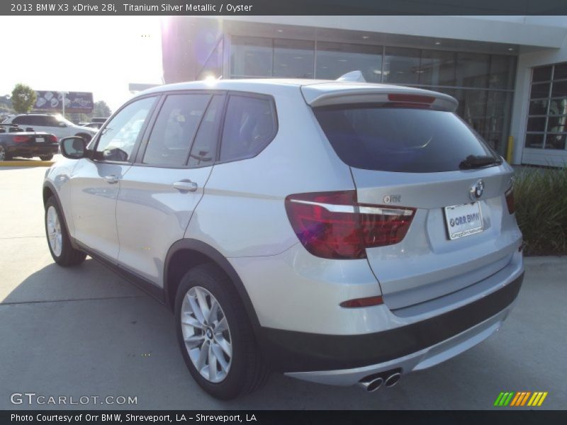 Titanium Silver Metallic / Oyster 2013 BMW X3 xDrive 28i