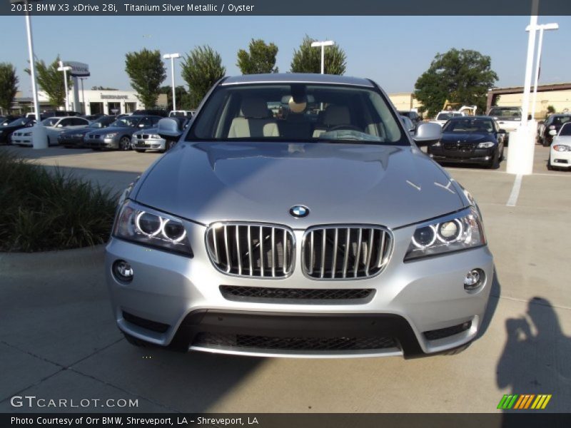 Titanium Silver Metallic / Oyster 2013 BMW X3 xDrive 28i