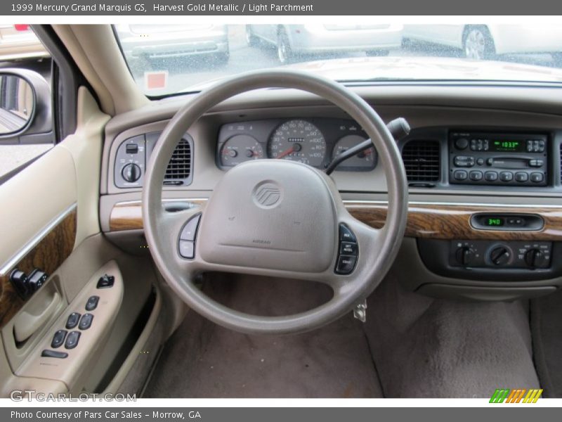 Harvest Gold Metallic / Light Parchment 1999 Mercury Grand Marquis GS