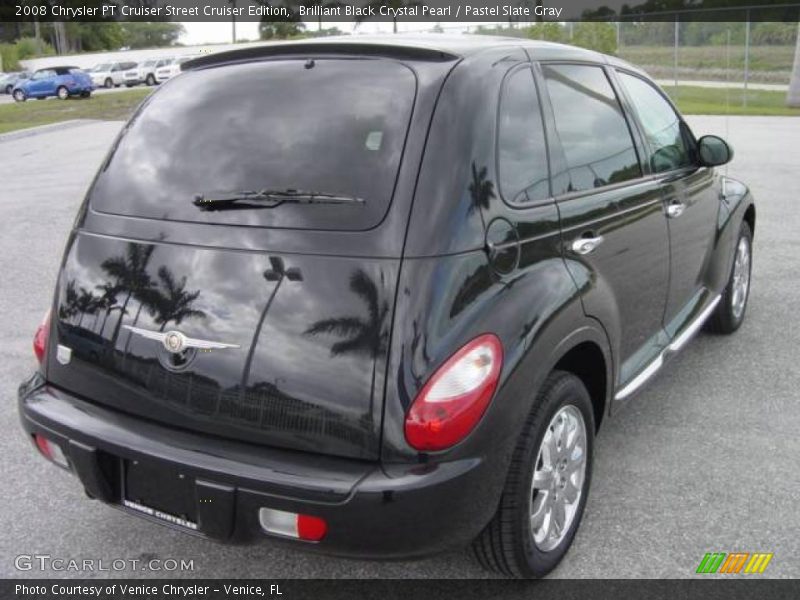 Brilliant Black Crystal Pearl / Pastel Slate Gray 2008 Chrysler PT Cruiser Street Cruiser Edition