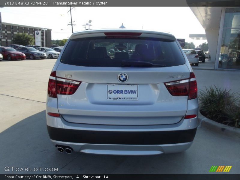 Titanium Silver Metallic / Oyster 2013 BMW X3 xDrive 28i