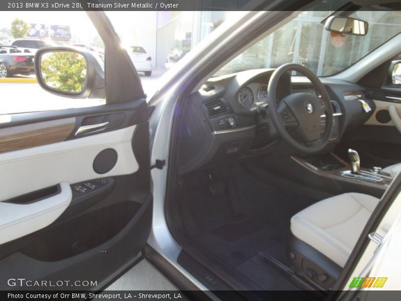 Titanium Silver Metallic / Oyster 2013 BMW X3 xDrive 28i
