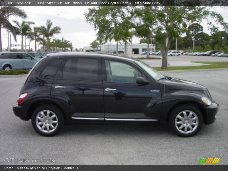 Brilliant Black Crystal Pearl / Pastel Slate Gray 2008 Chrysler PT Cruiser Street Cruiser Edition