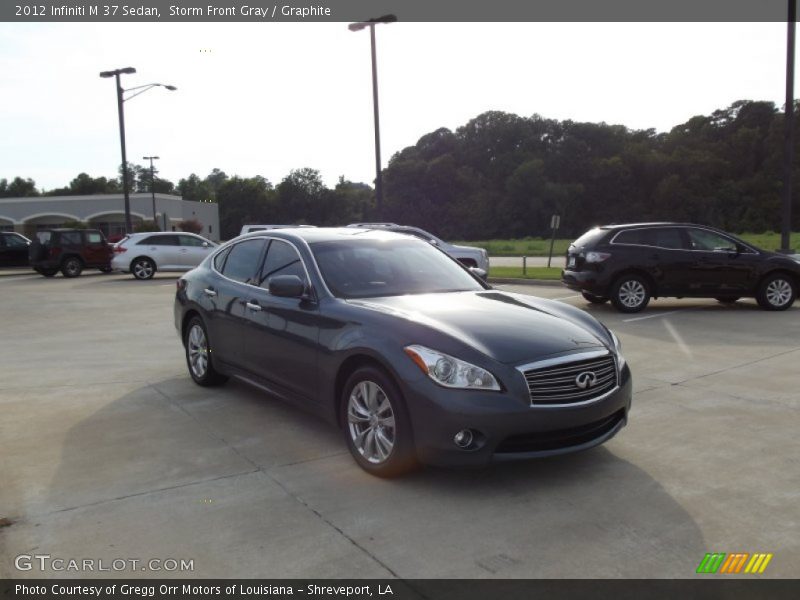 Storm Front Gray / Graphite 2012 Infiniti M 37 Sedan