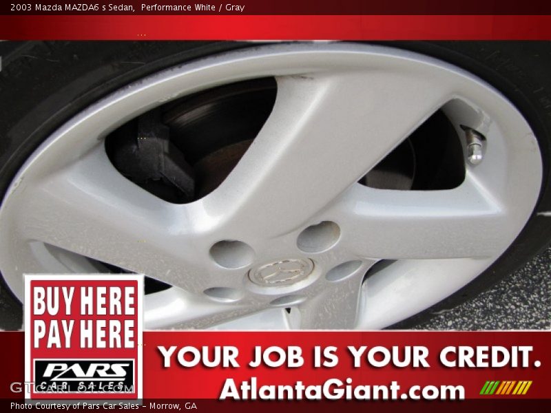 Performance White / Gray 2003 Mazda MAZDA6 s Sedan