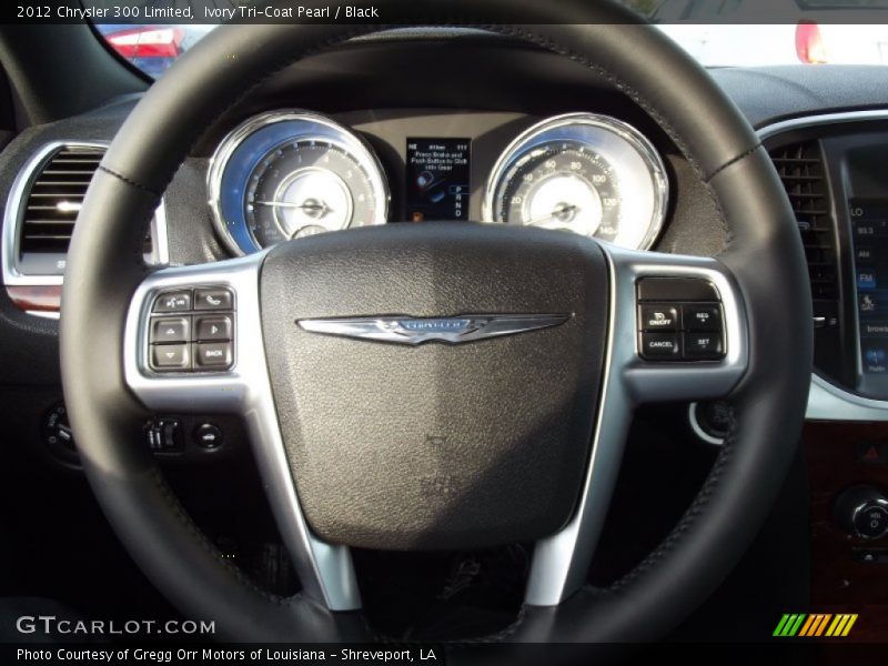 Ivory Tri-Coat Pearl / Black 2012 Chrysler 300 Limited