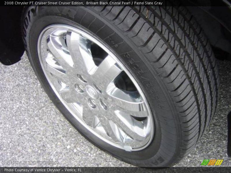 Brilliant Black Crystal Pearl / Pastel Slate Gray 2008 Chrysler PT Cruiser Street Cruiser Edition