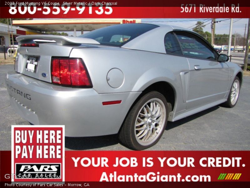 Silver Metallic / Dark Charcoal 2003 Ford Mustang V6 Coupe